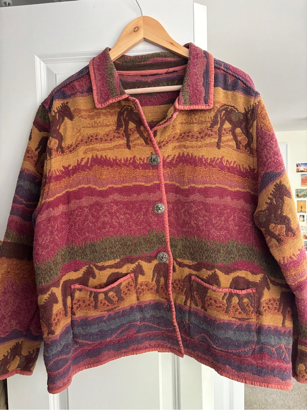 100% Cotton Jane Ashley Sunset Horse Jacket